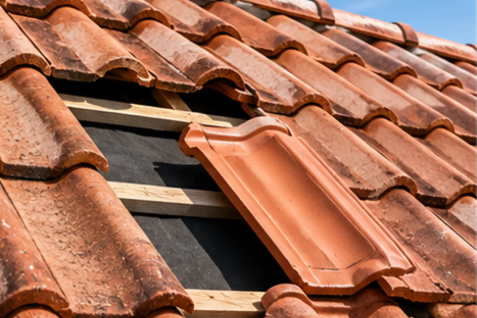 Broken and missing roof tile replacement