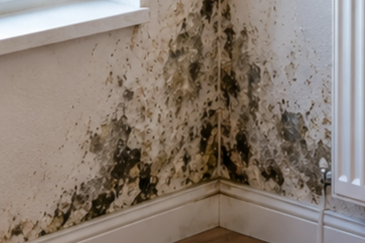 Persistent damp and recurring moisture damage in a property