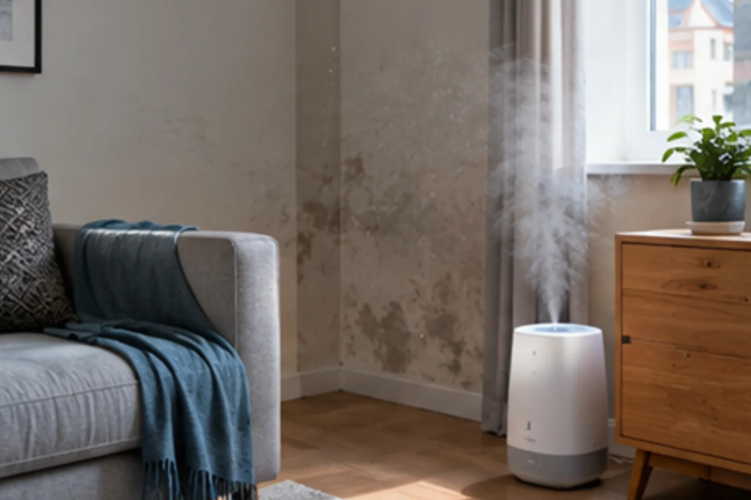 Interior property affected by poor moisture control