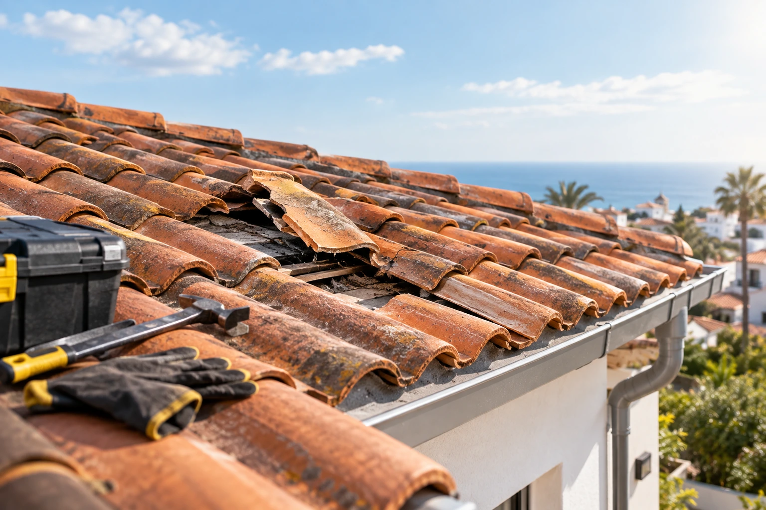 Roof leak repair and roof maintenance in Almería