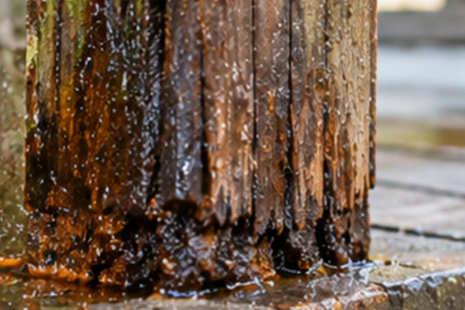 Wet rot affecting timber and wooden structures in Almería